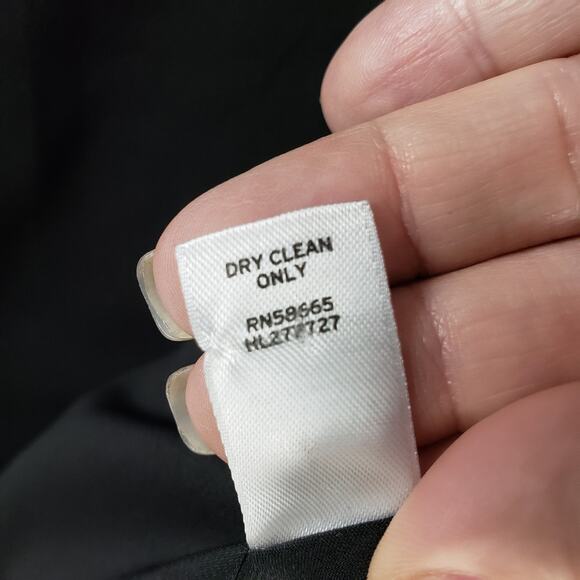 Trouve Women's XS Dark Purple Blazer Black Faux Leather Shoulder Office Gothic‎ - Picture 12 of 12